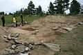 Раскопки могильника хунну Оргойтон, август 2009.