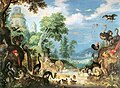 Landschap met vogels en dodo (1628) Roelant Savery