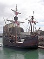 A replica of the Santa Maria, Columbus' flagship