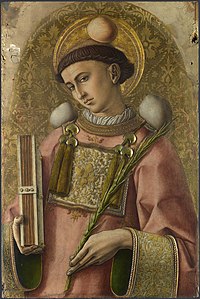Szent István ábrázolása Carlo Crivelli festményén