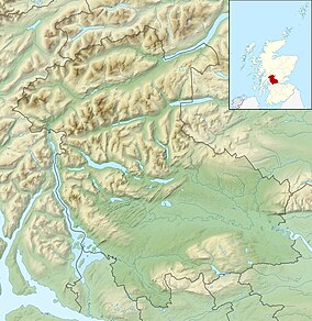 Map showing the location of Flanders Moss National Nature Reserve