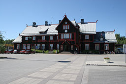 Vännäs järnvägsstation, uppförd 1891.