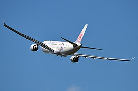 B-18312 '50th Anniversary' Airbus A330-302 China Airlines (8174834594).jpg