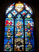 Okno Tree of Jesse, cerkev Saint-Étienne, Beauvais, Francija, Engrand Le Prince, (1522-1524)