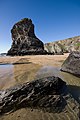 Image 24Low tide at Bedruthan Steps (from Geography of Cornwall)
