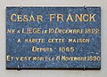 César Franck habita au no 95 de 1865 jusqu'à sa mort en 1890.
