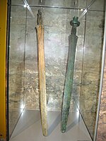 Halštat 'C' – meči v muzeju v Welsu, Zgornja Avstrija.