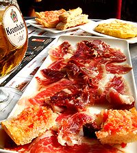 Jamón ibérico of Passeig de Gràcia, Barcelona