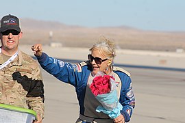 Julie Clark Waving at Crowd - Aviation Nation 2019.jpg