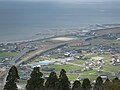 国分IC付近の展望 南方に錦江湾を臨み、国道10号と接続する （鹿児島県霧島市）