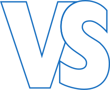 Logo ohne Text des Verbands deutscher Schriftstellerinnen und Schriftsteller. Das Logo besteht aus den Großbuchstaben V und S, wobei das S das V leicht überlagert.