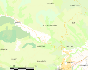 Poziția localității Campôme