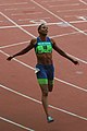 Image 32Marion Jones, after admitting to doping, lost her Olympic medals, was banned from the sport, and spent six months in jail. (from Track and field)