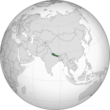 Location of Nepal