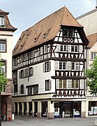 Timber framed house 17 rue des Grandes-Arcades, Strasbourg, France.