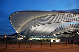 Estação Ferroviária de Liège-Guillemins em Liège, Bélgica, 2009