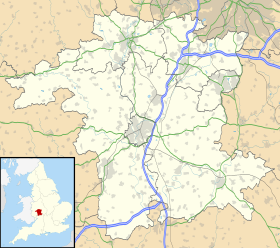 Evesham ubicada en Worcestershire