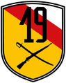 Oznaka rozpoznawcza 19. Brygady Zmechanizowanej na mundur wyjściowy.