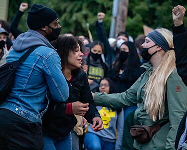 Protesters, Springfield, Oregon, June 6