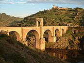 Romersk bro i Alcántara, Spanien (byggd 103–106 e.Kr.)
