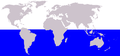 クロミンククジラの分布