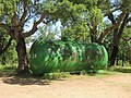 Citerne DFCI de 30 000 litres à l'entrée de la réserve naturelle nationale de la plaine des Maures sur la commune des Mayons (Provence).