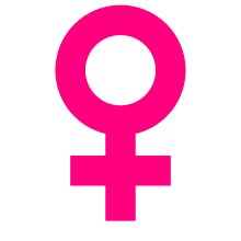 Female symbol (heavy pink).svg