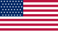 Bandera de Estados Unidos usada desde 1901 a 1908, cuando Filipinas estaba administrada directamente en forma de territorio no integrado.