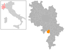 Locatie van Calosso in Asti (AT)