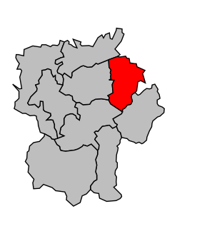 Kanton na mapě arrondissementu Bagnères-de-Bigorre