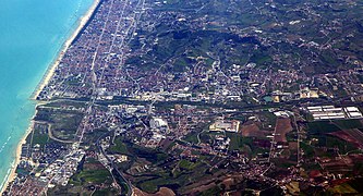 Aerial photograph of Montesilvano
