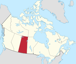 薩克其萬省在加拿大的位置