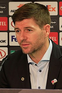 Gerrard in 2018 als trainer van Rangers