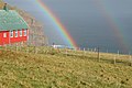 Double rainbow at Suðuroy, The Faroese Islands