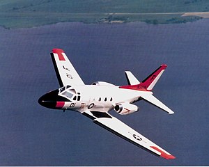 Eine North American T-39N der US Navy