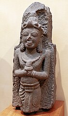 Orant (Porteur d'offrande) fragment de décor de soubassement de temple