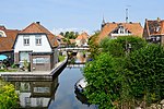 Zicht op Hindeloopen vanaf de brug over de Aesterfaart (2018)