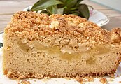 Pineapple coconut streusel cake