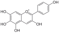 Deutsch: Struktur von Aurantinidin English: Structure of aurantinidin