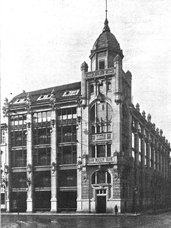 Das Gebäude im Jahr 1900