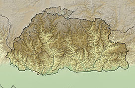 リャンカン・カンリの位置（ブータン内）
