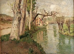 Frits Thaulow's Fra Dieppe med elven Arques (From Dieppe with the river Arques)