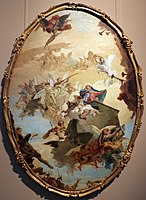 Le Transport de la Sainte Maison de Lorette par Giambattista Tiepolo, 1743, Galleria dell’Accademia de Venise.