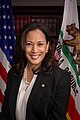 Kamala Harris, sénatrice pour la Californie depuis 2017[29], (vice-présidente des États-Unis).