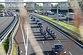 Convoy of 40 Hearses, with victims of MH 017 crash, landed at Eindhoven Airport, photos at Utrecht.