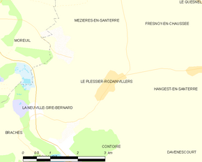 Poziția localității Le Plessier-Rozainvillers