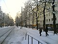 Vaade Laajalahti väljakule trammipeatusest