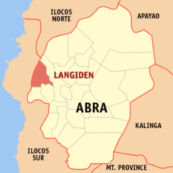 Map of Abra with Langiden highlighted
