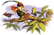 Pobre pajarito burlado por Richard Doyle