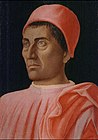 安德烈亞·曼特尼亞的《卡洛·德·美第奇肖像畫（英语：Portrait of Carlo de' Medici）》，40.5 × 29.5 cm，約繪於1466年，1925年始藏[27]